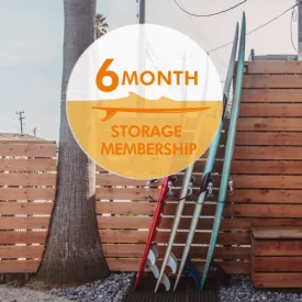 6 Month Santa Cruz Membership - With Surfboard Storage