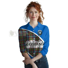 Aikenhead Family Crest Tartan Women's Casual Shirt Celebrate Saint Andrew's Day in Style