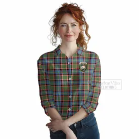 Aikenhead Tartan Women's Casual Shirt with Family Crest DNA In Me Style