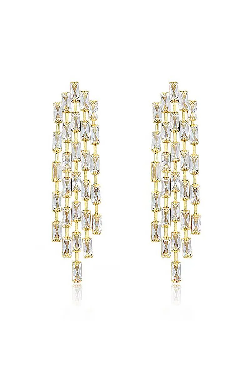 Curveins Crystal Drop Dangle Earrings