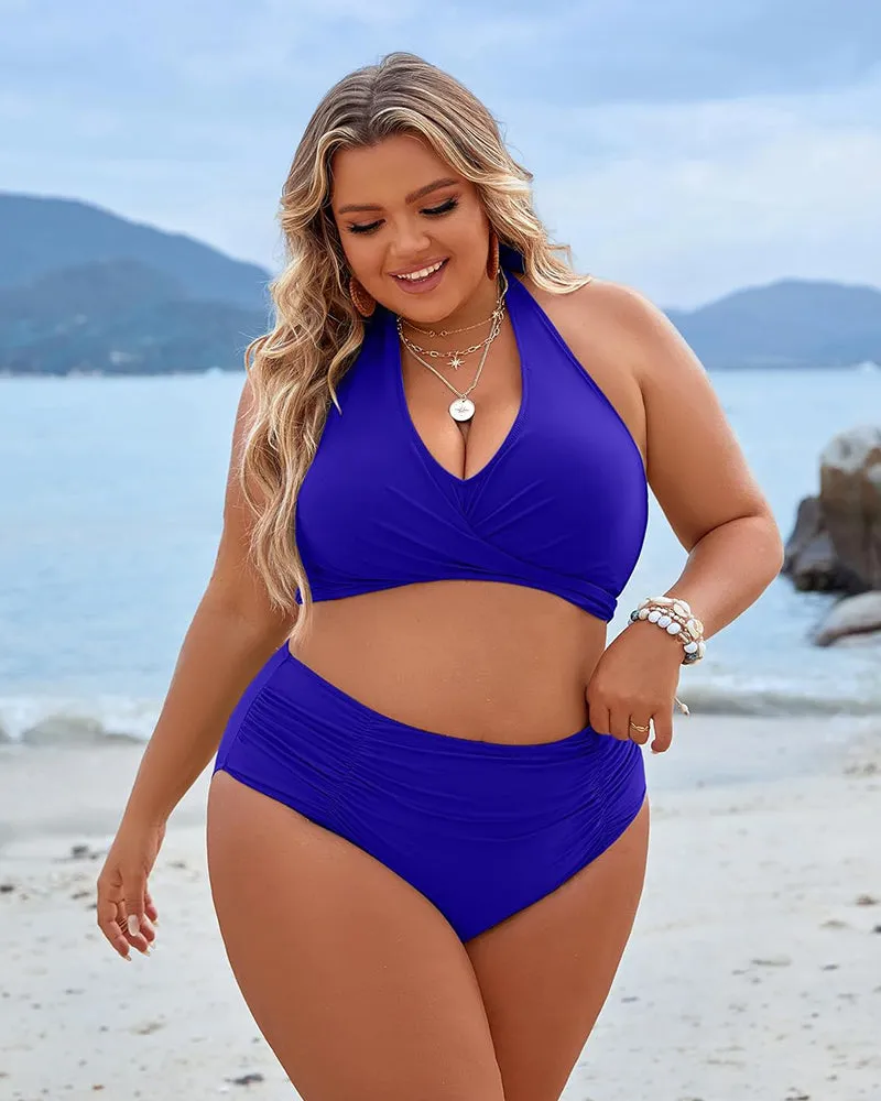 Hot Sale 50% OFF Tummy Control Swimsuits Modest High Waist Bikini Sets