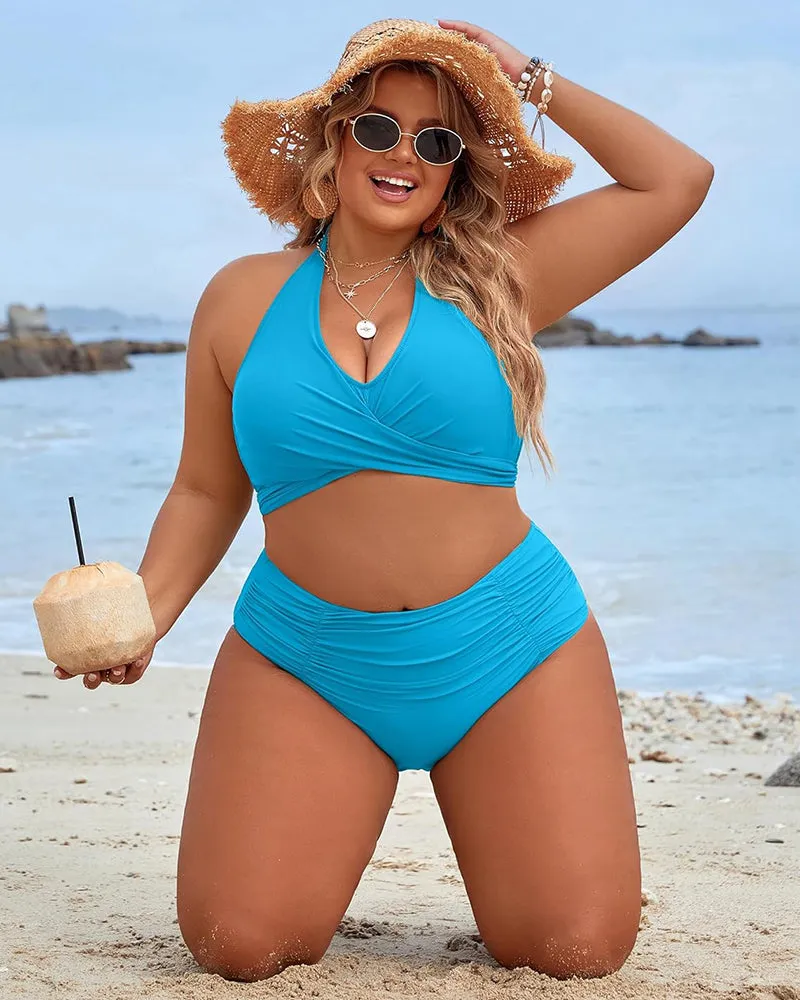 Hot Sale 50% OFF Tummy Control Swimsuits Modest High Waist Bikini Sets