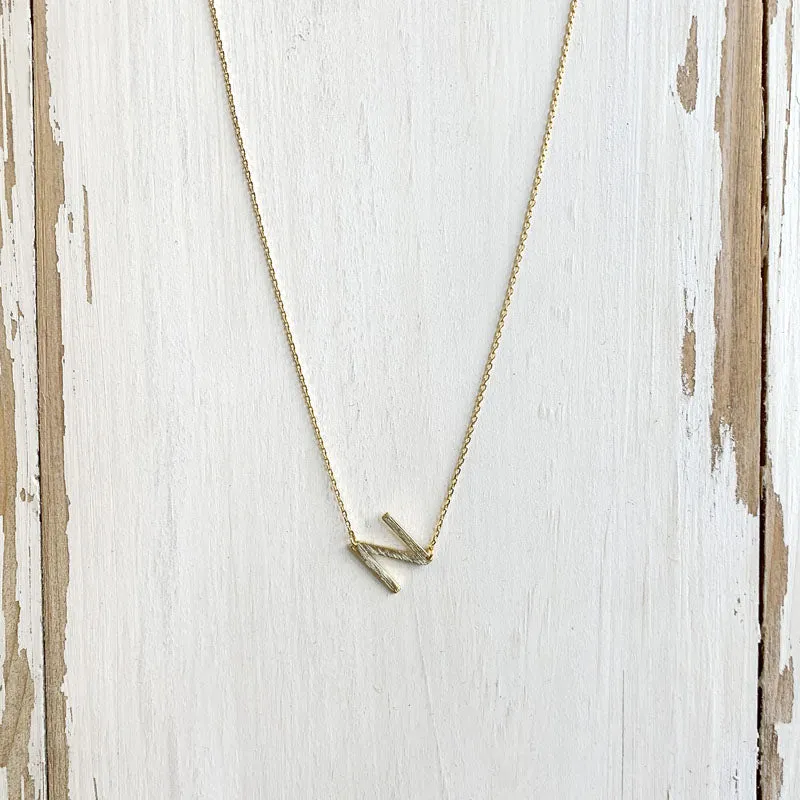Initial Gold Necklace