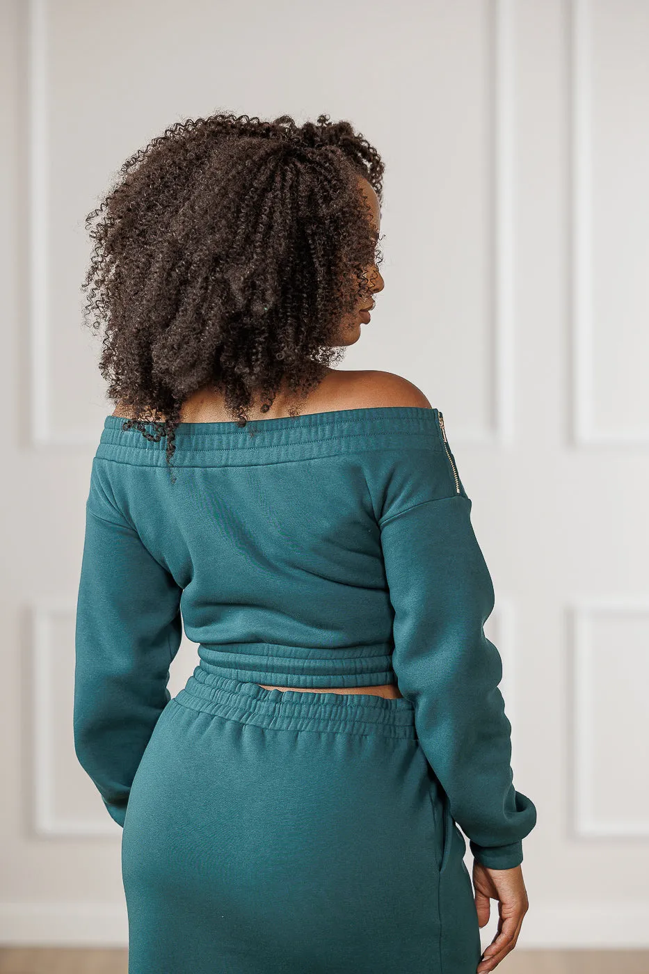 Jackie Off-Shoulder Top - Emerald