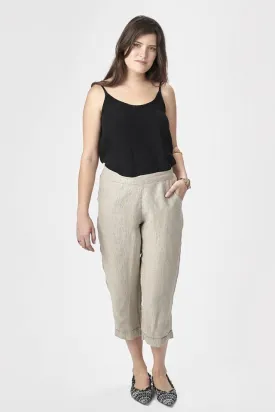 Linen 3/4 Pants Natural
