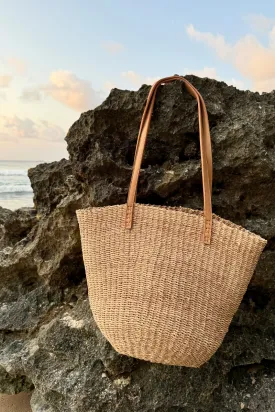 NAMASTE RATTAN BASKET - TAN